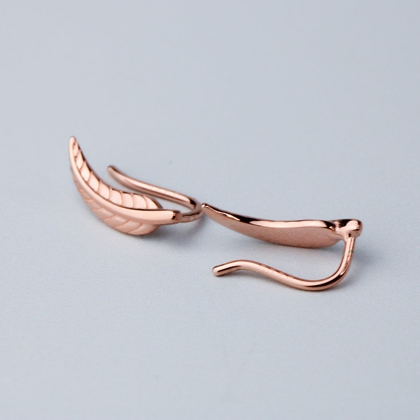 Dainty Feather Hook Back Earrings