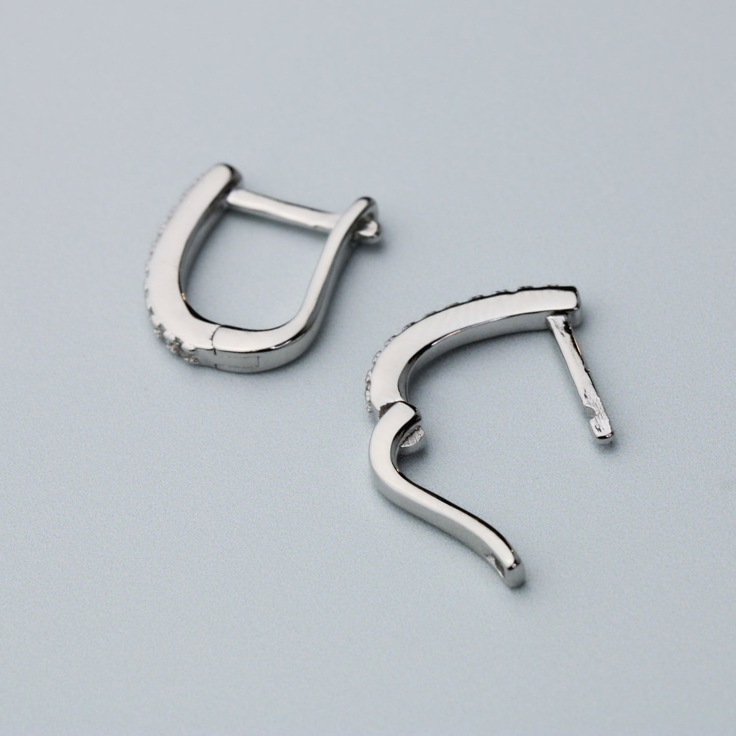 Sparkly Huggie Hoop Earrings