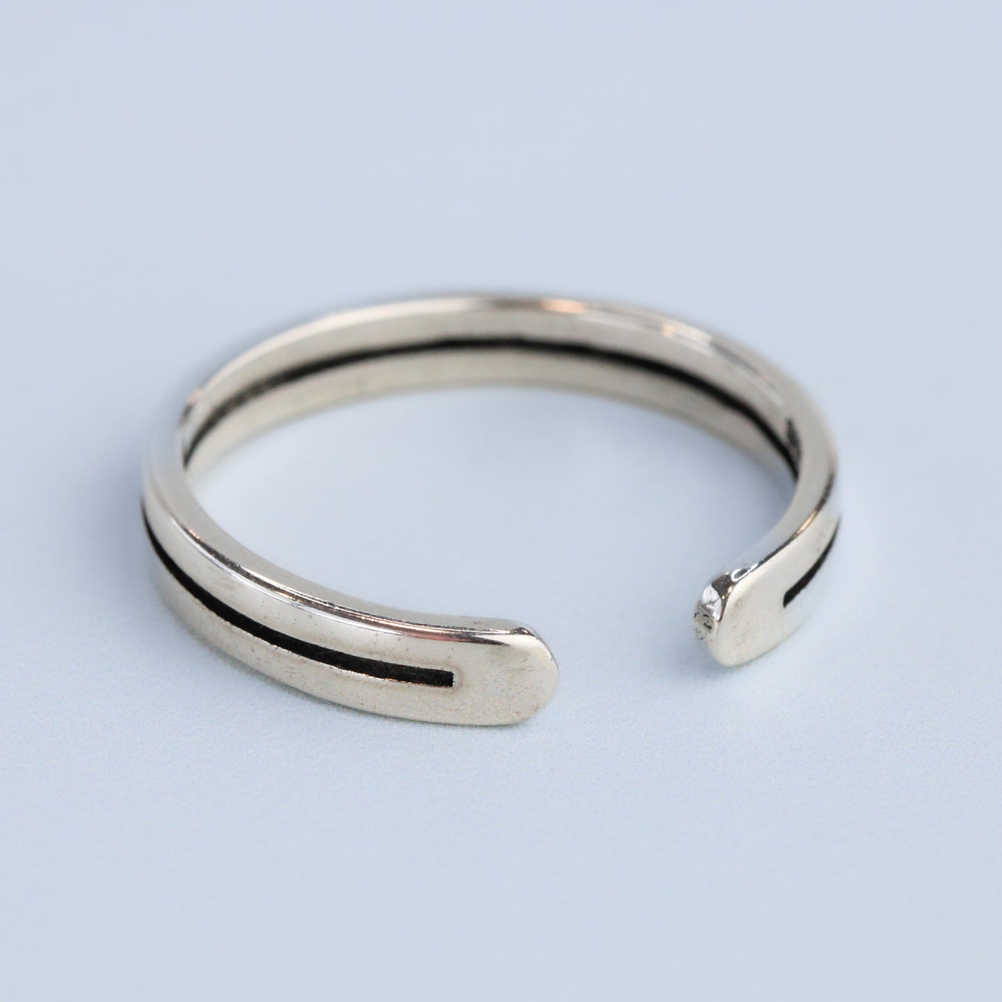 Engraved Line Adjustable Ring