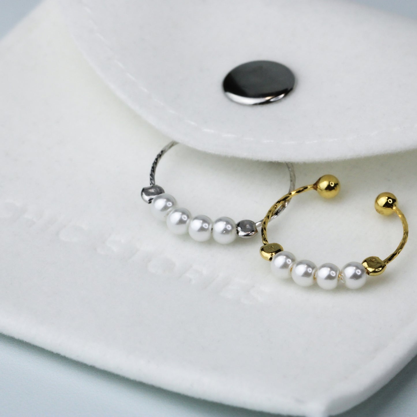 Pearl Beaded Adjustable Ring