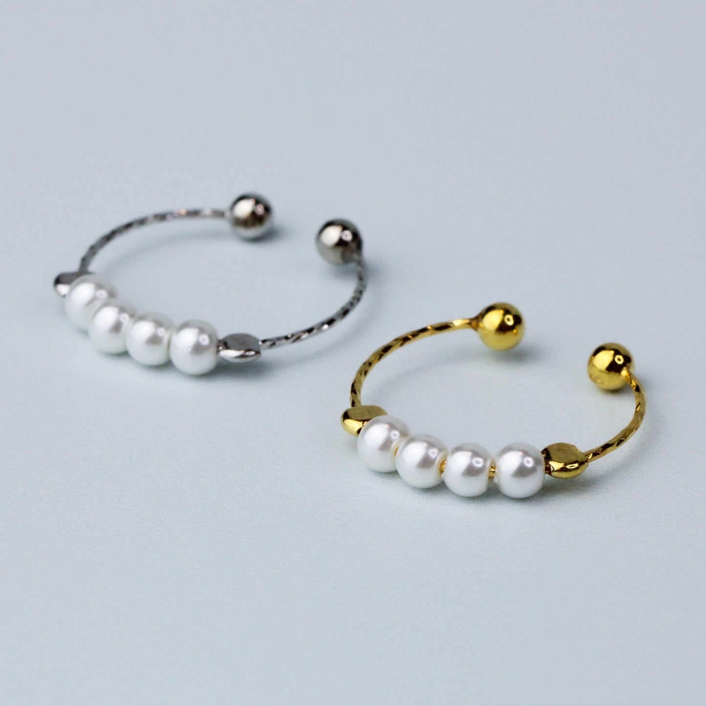 Pearl Beaded Adjustable Ring