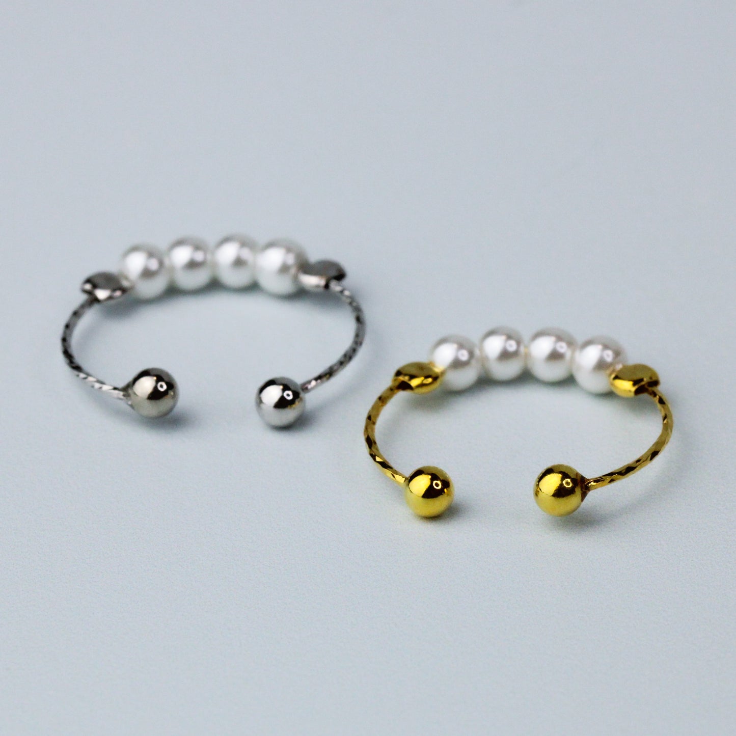 Pearl Beaded Adjustable Ring