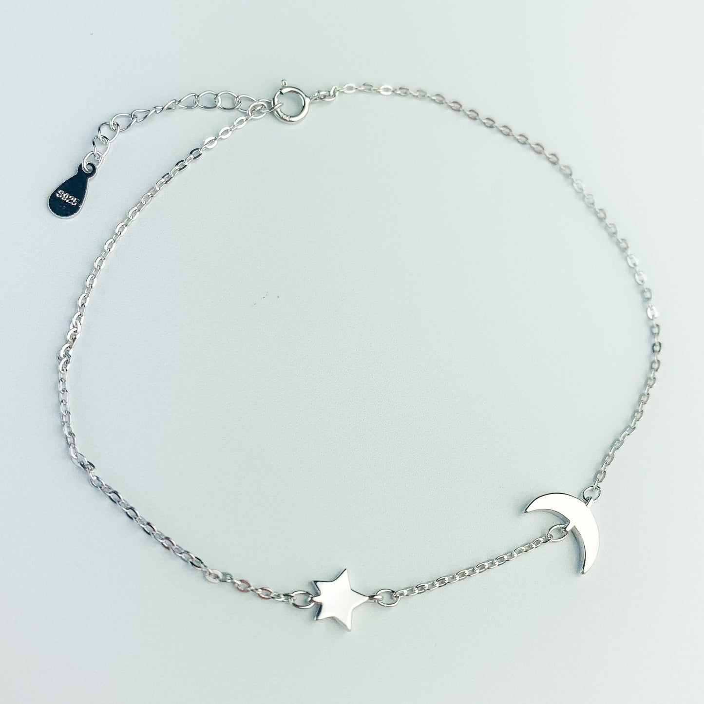 Moon and Star Chain Anklet