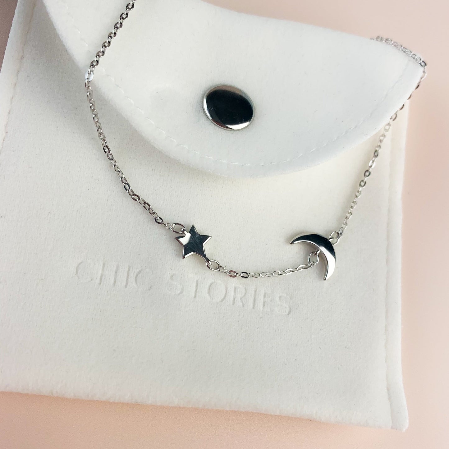 Moon and Star Chain Anklet