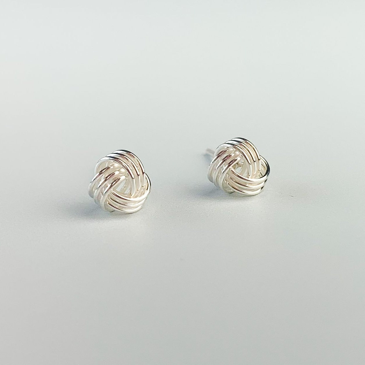 Tiny Knot Stud Earrings