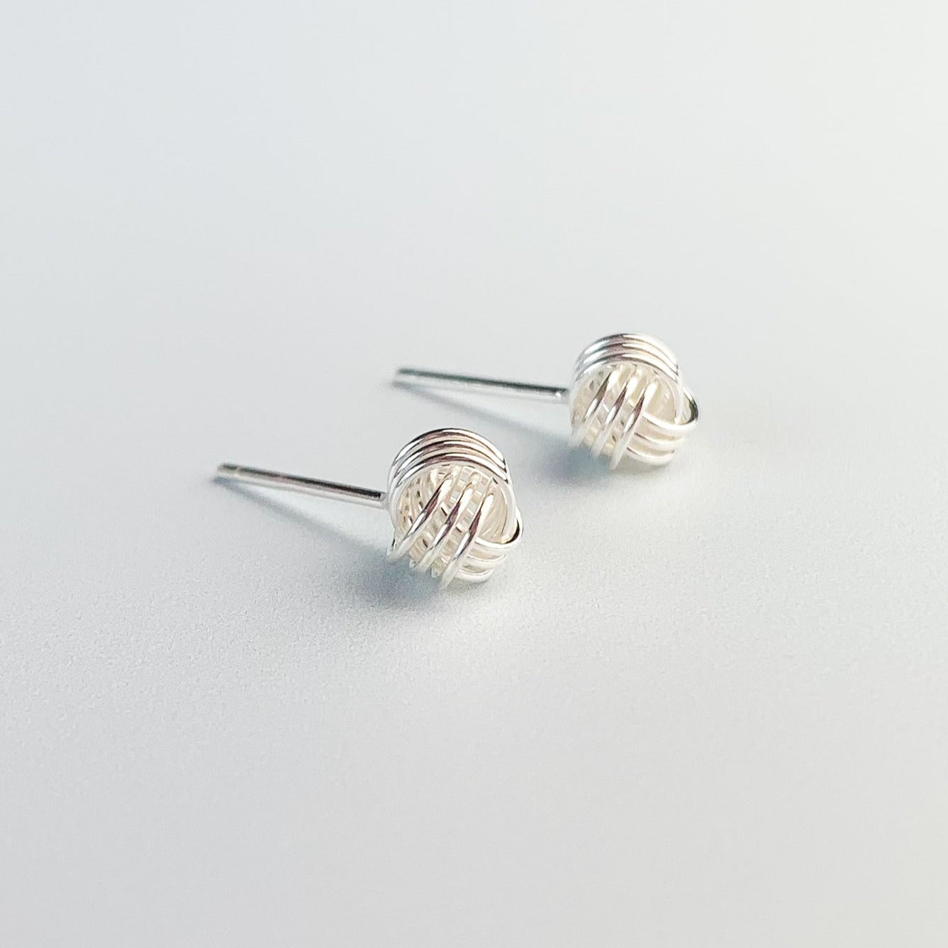 Tiny Knot Stud Earrings