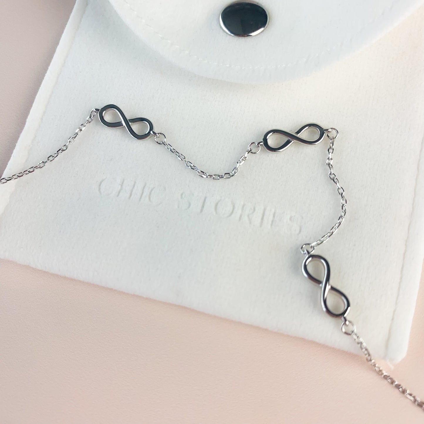 Infinity Charm Chain Bracelet