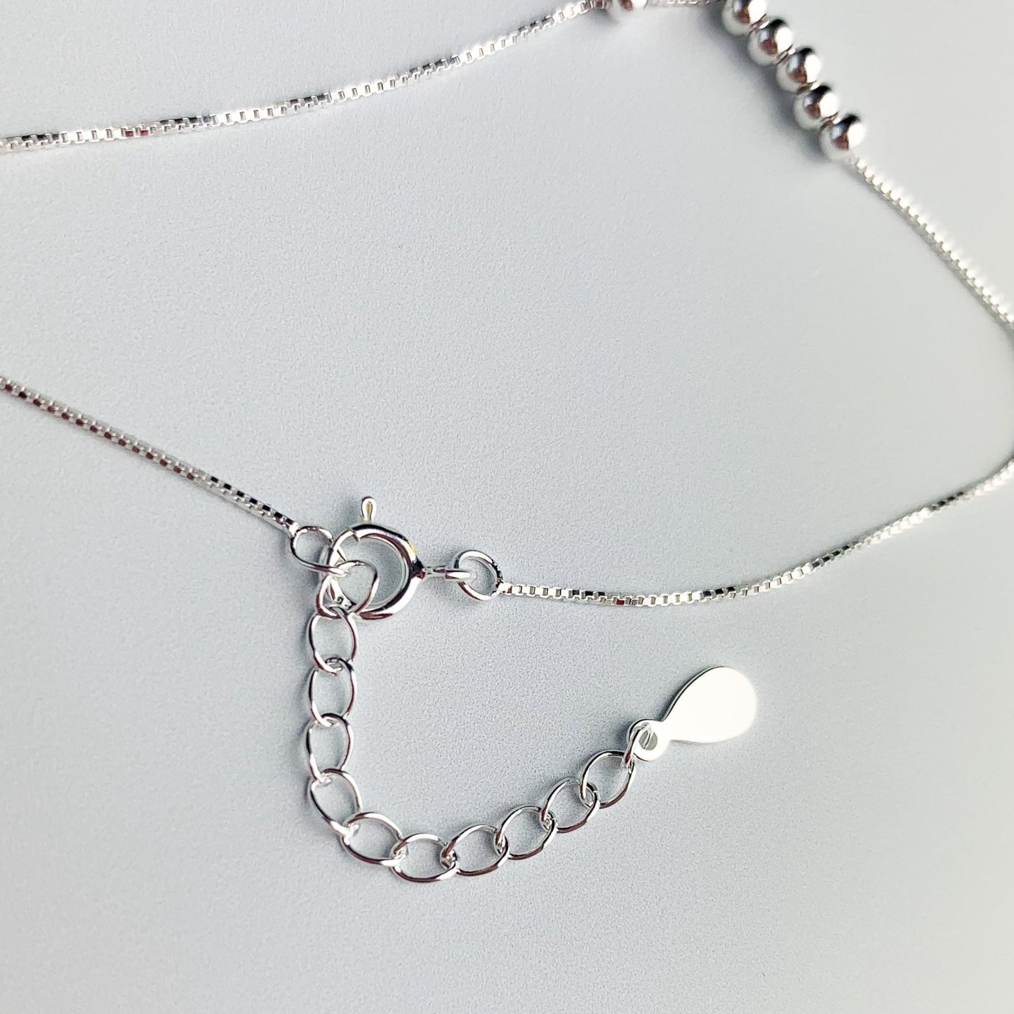 Simple Silver Bead Bracelet