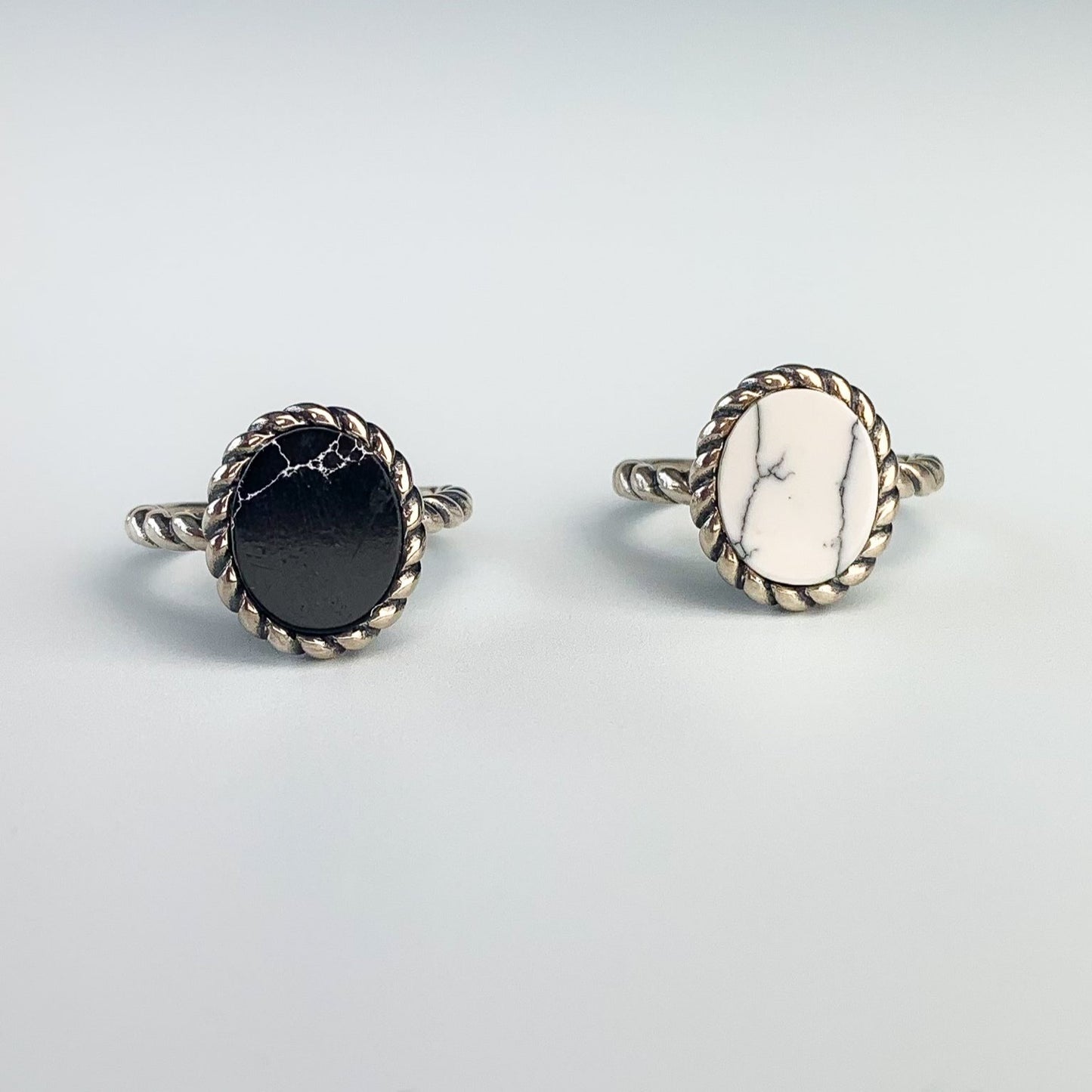 Marble Effect Oval Ring