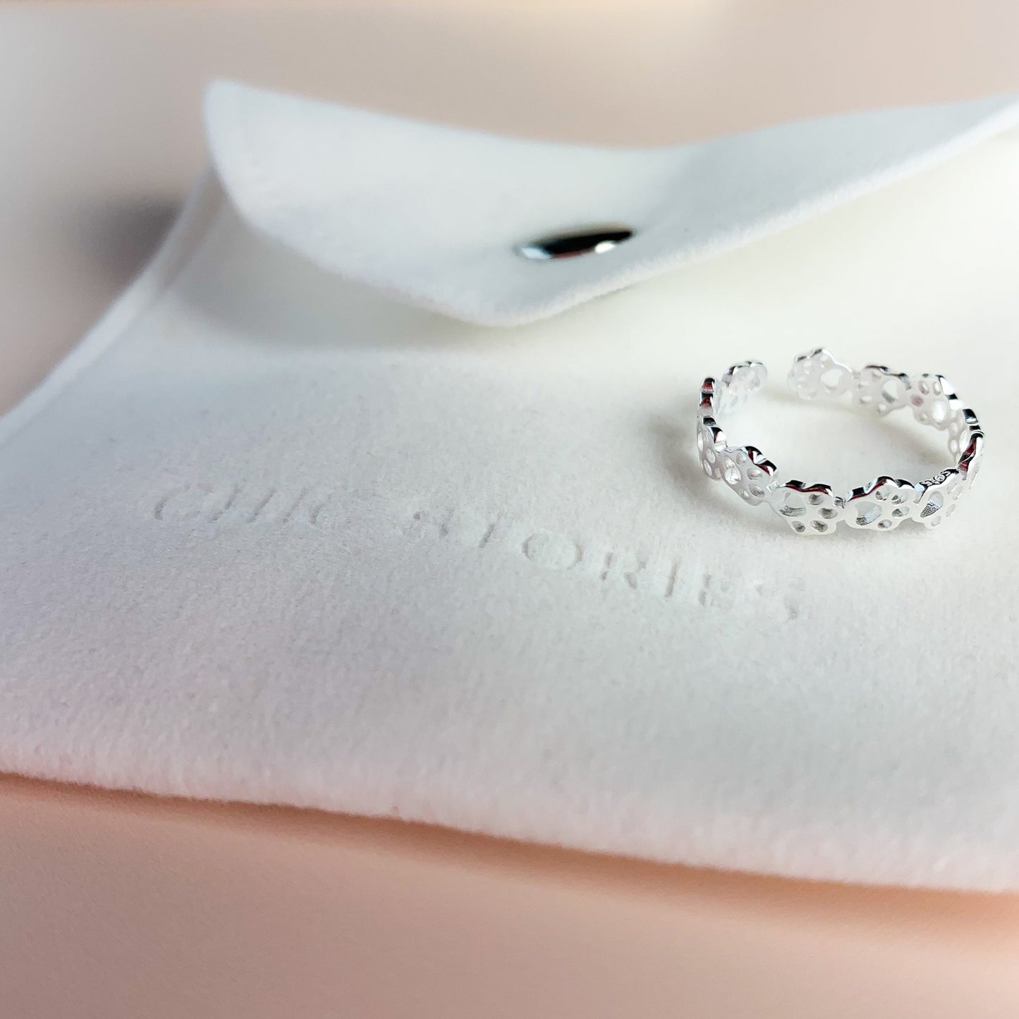 Adjustable Paw Print Ring