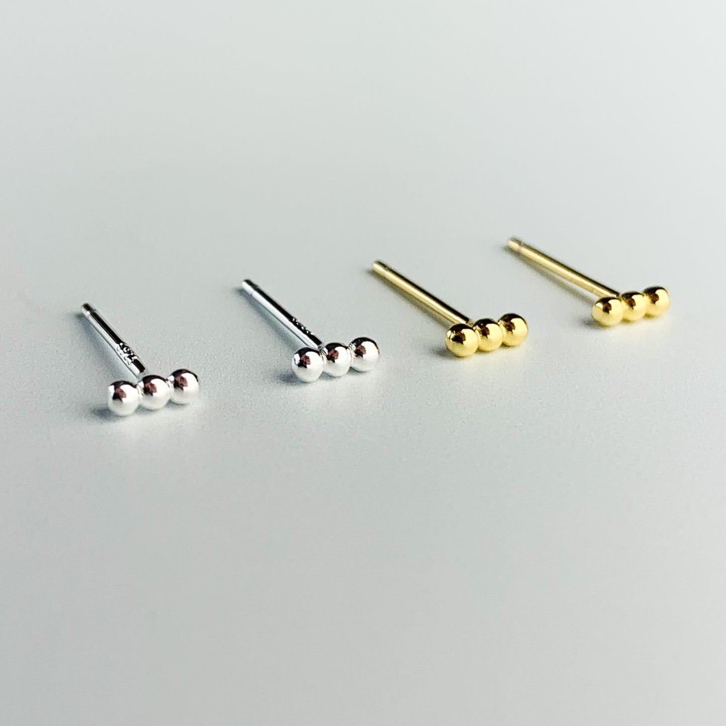 Bubble Bar Stud Earrings