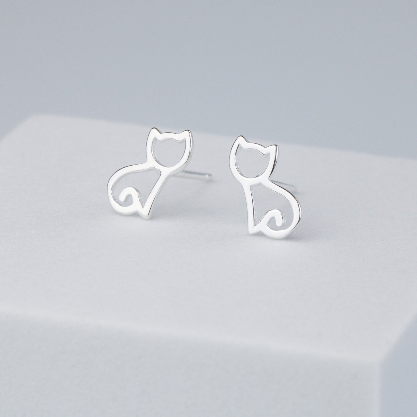 Minimalist Cat Earrings
