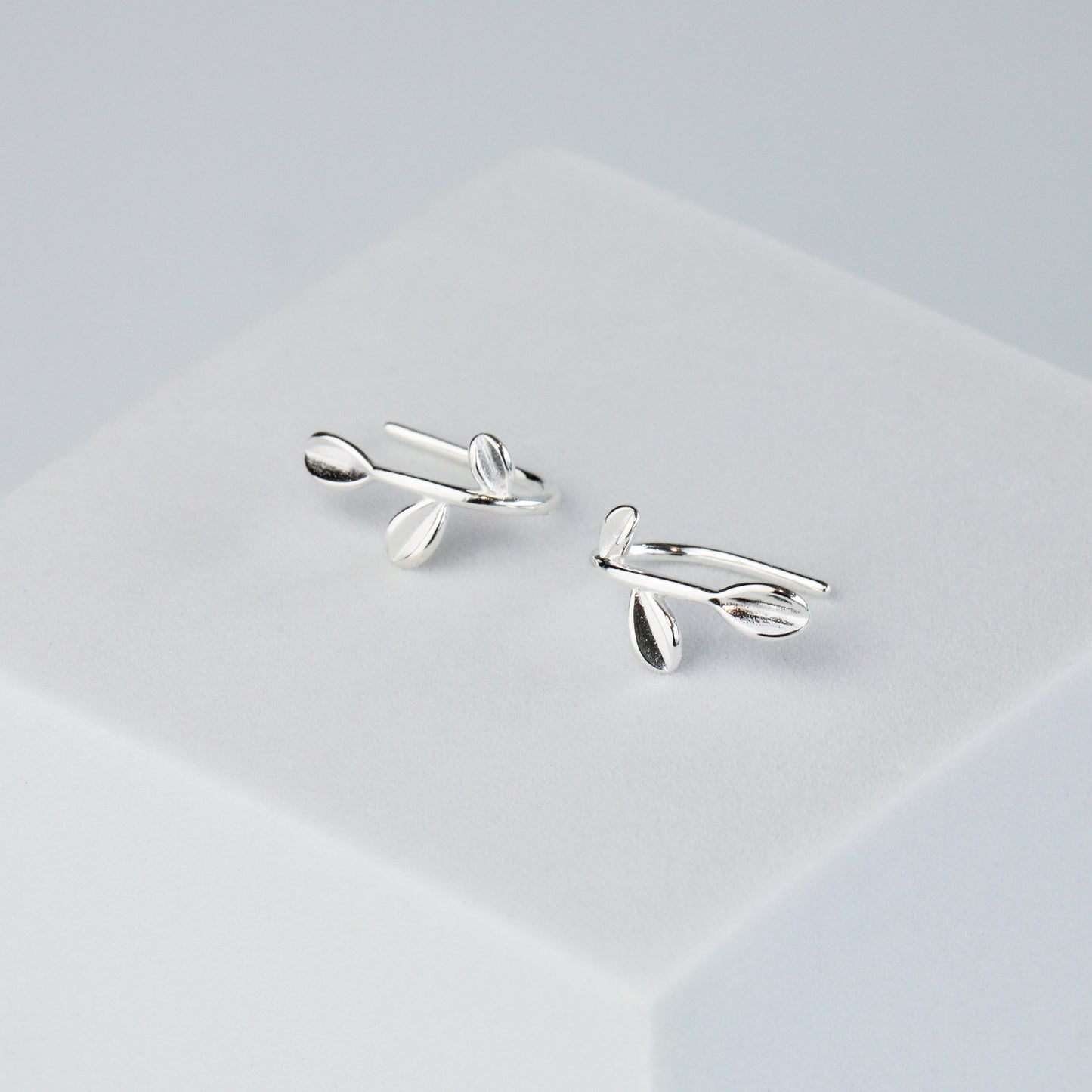 Dainty Leaf Hook Back Earrings
