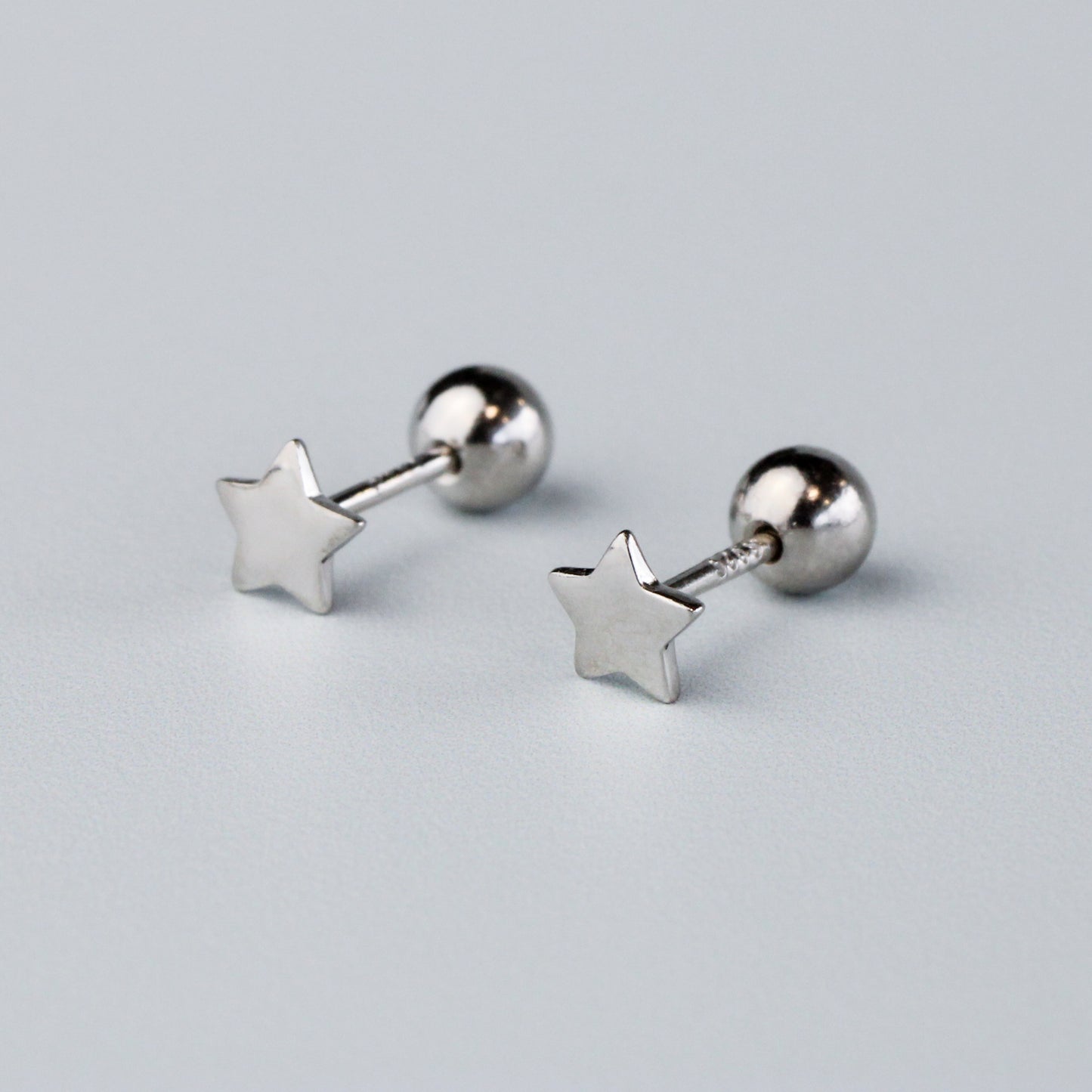 Star Screw Back Earrings
