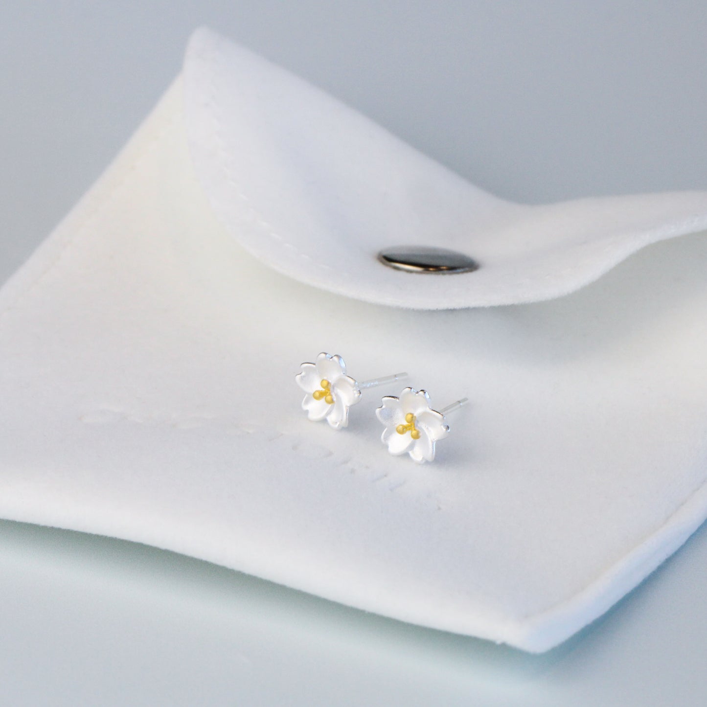 Sakura Flower Stud Earrings
