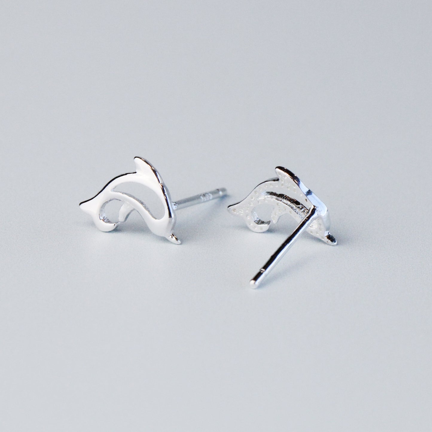 Tiny Dolphin Stud Earrings
