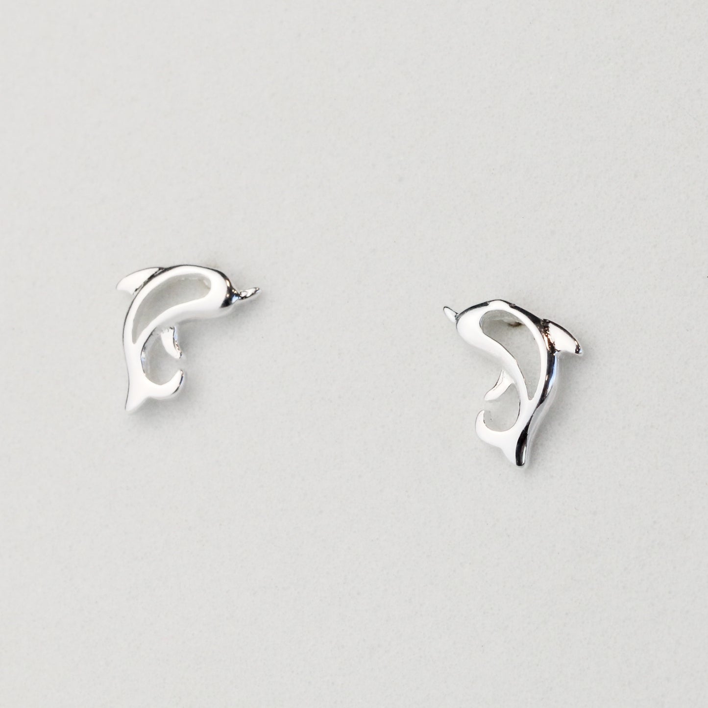 Tiny Dolphin Stud Earrings