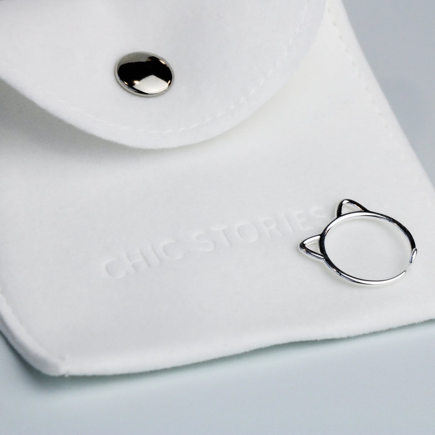Minimalist Cat Ear Adjustable Ring