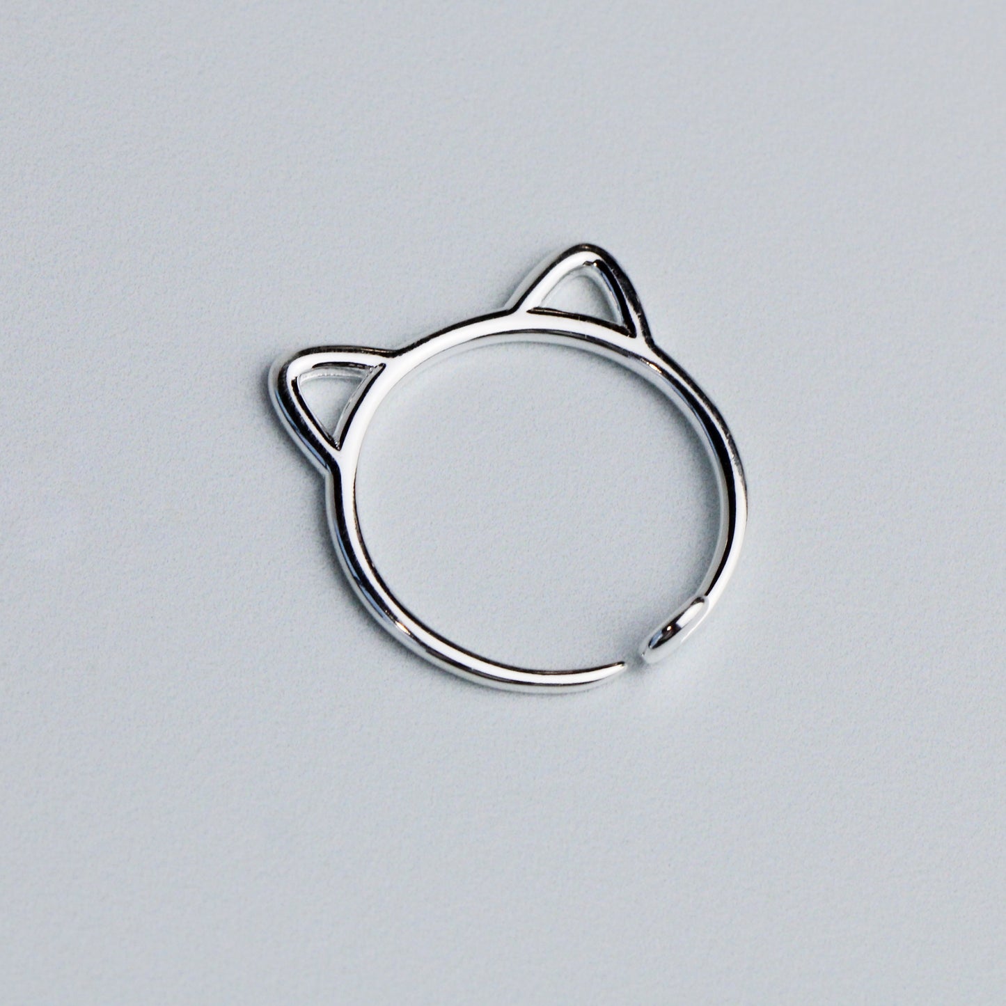 Minimalist Cat Ear Adjustable Ring