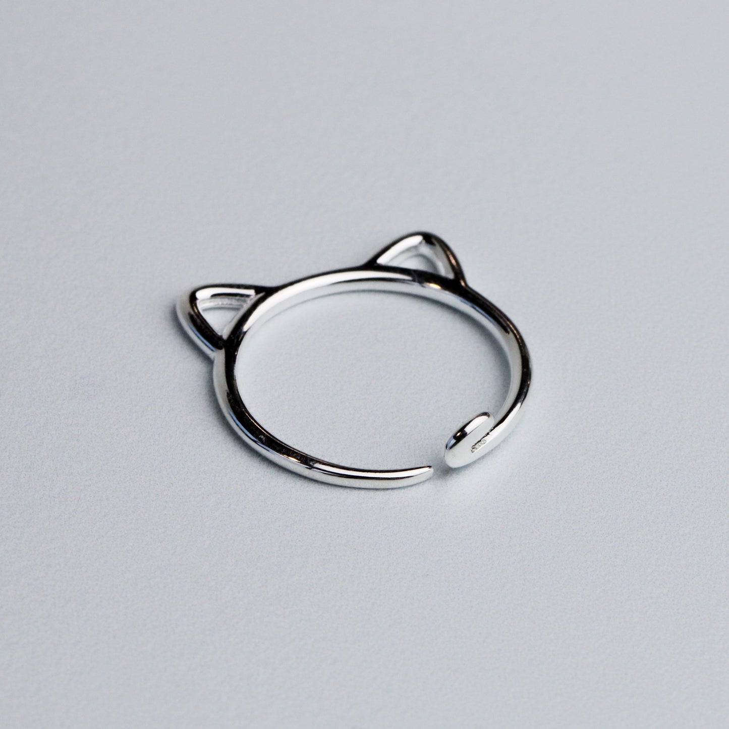 Minimalist Cat Ear Adjustable Ring