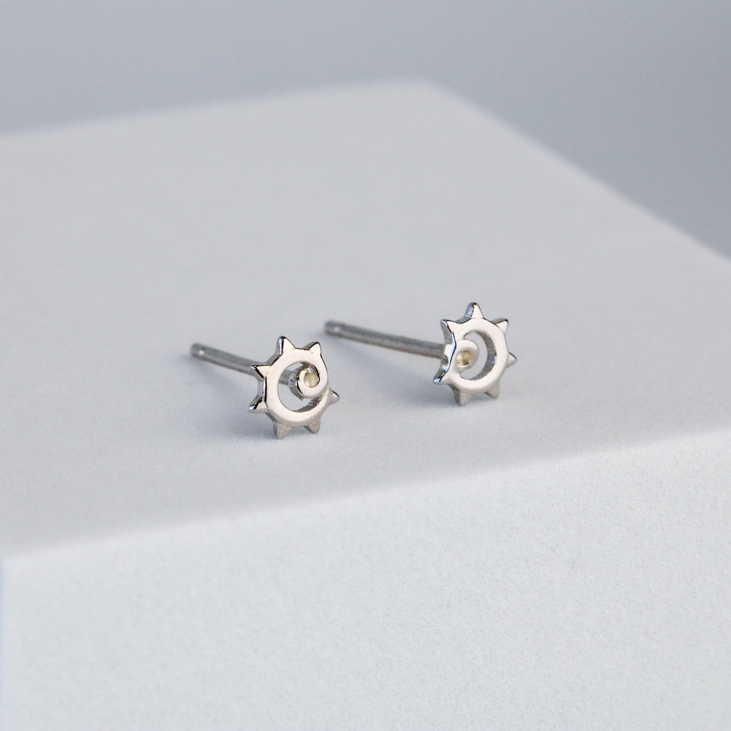Tiny Sun Stud Earrings