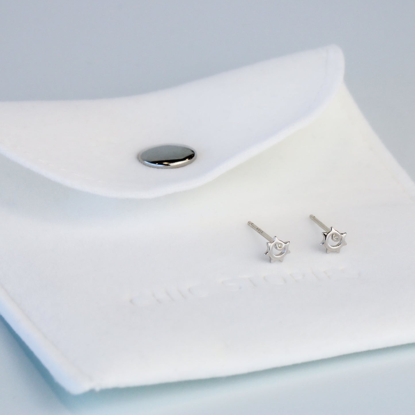 Tiny Sun Stud Earrings