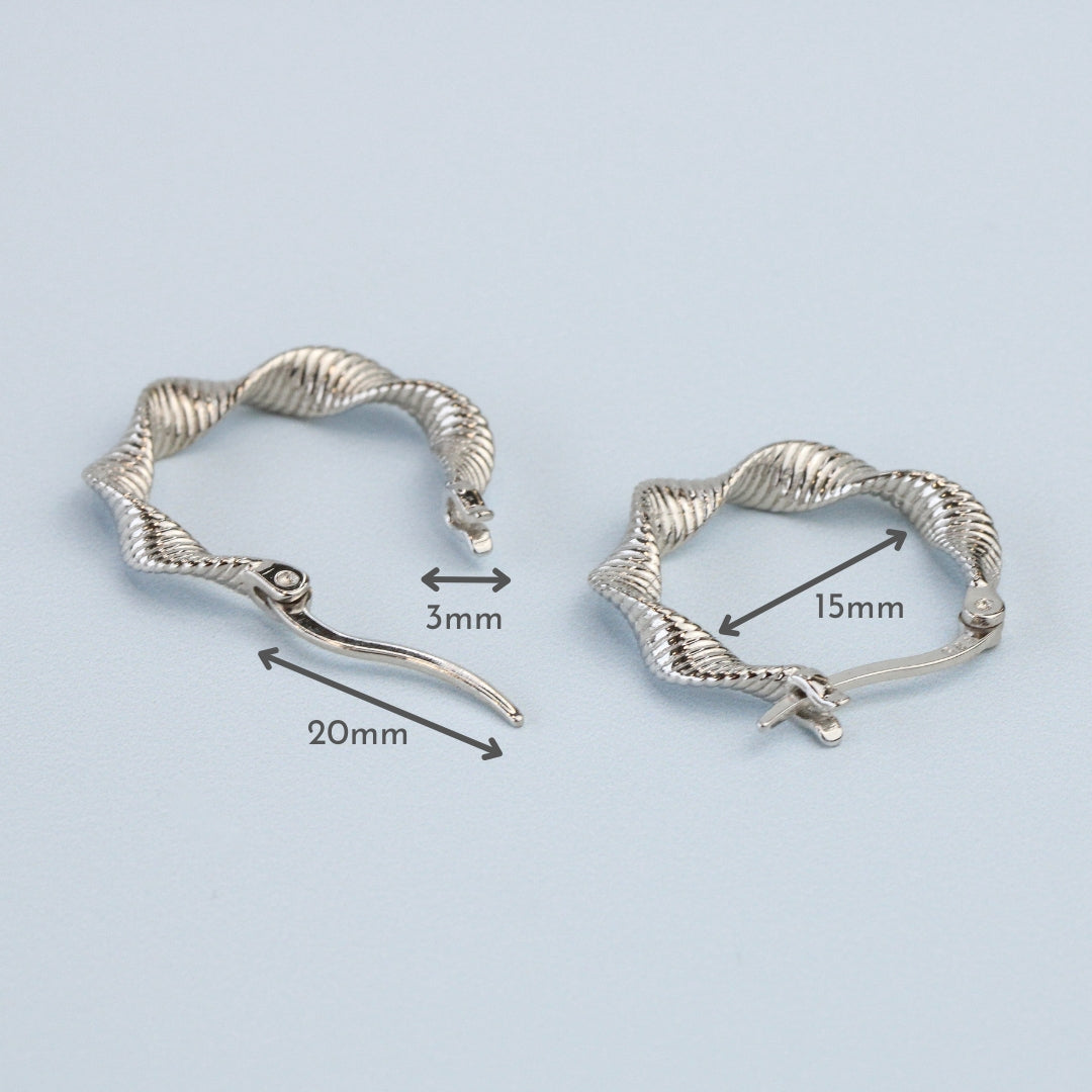 Twisted Hoop Earrings