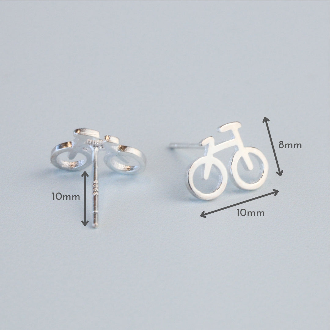 Bicycle Stud Earrings