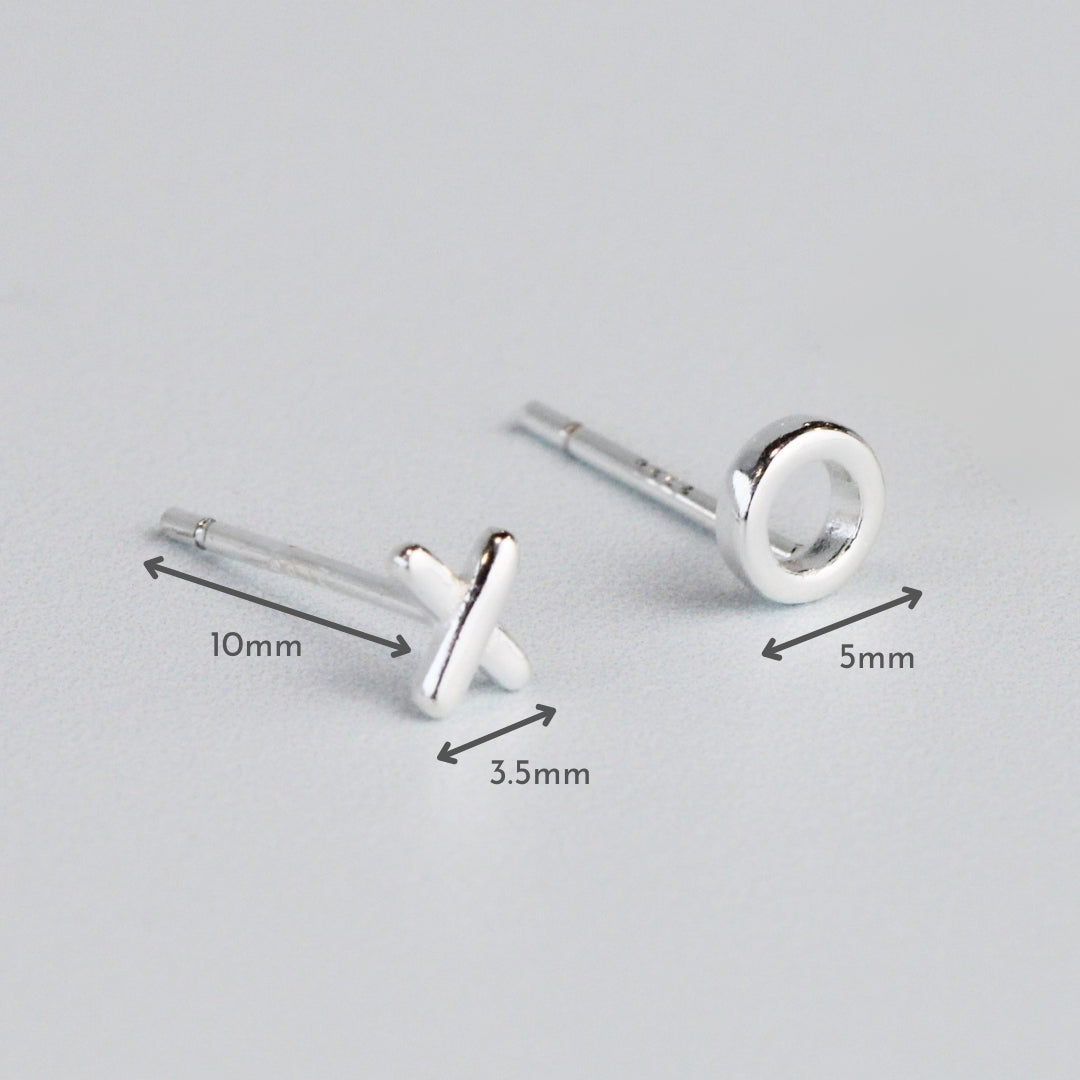 Hugs and Kisses Stud Earrings