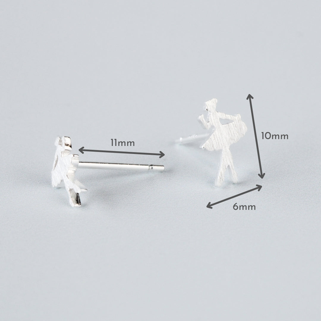 Ballerina Stud Earrings