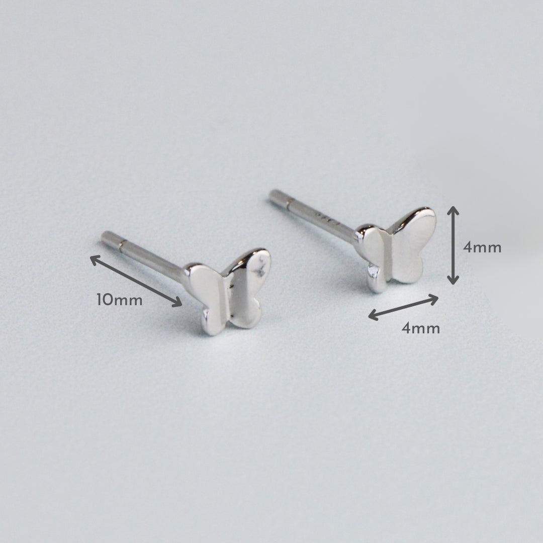 Tiny Butterfly Stud Earrings