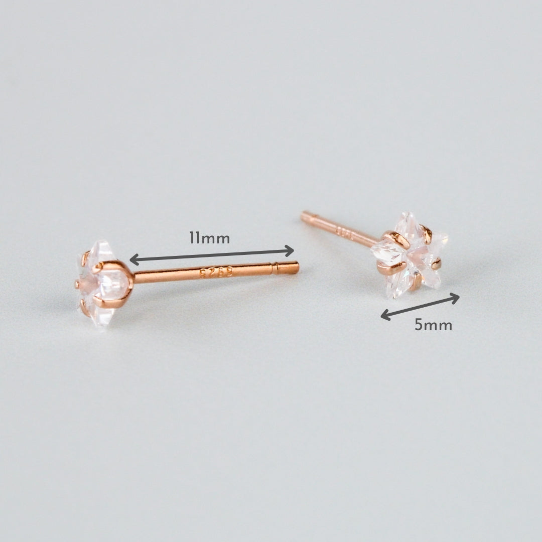Crystal Star Stud Earrings