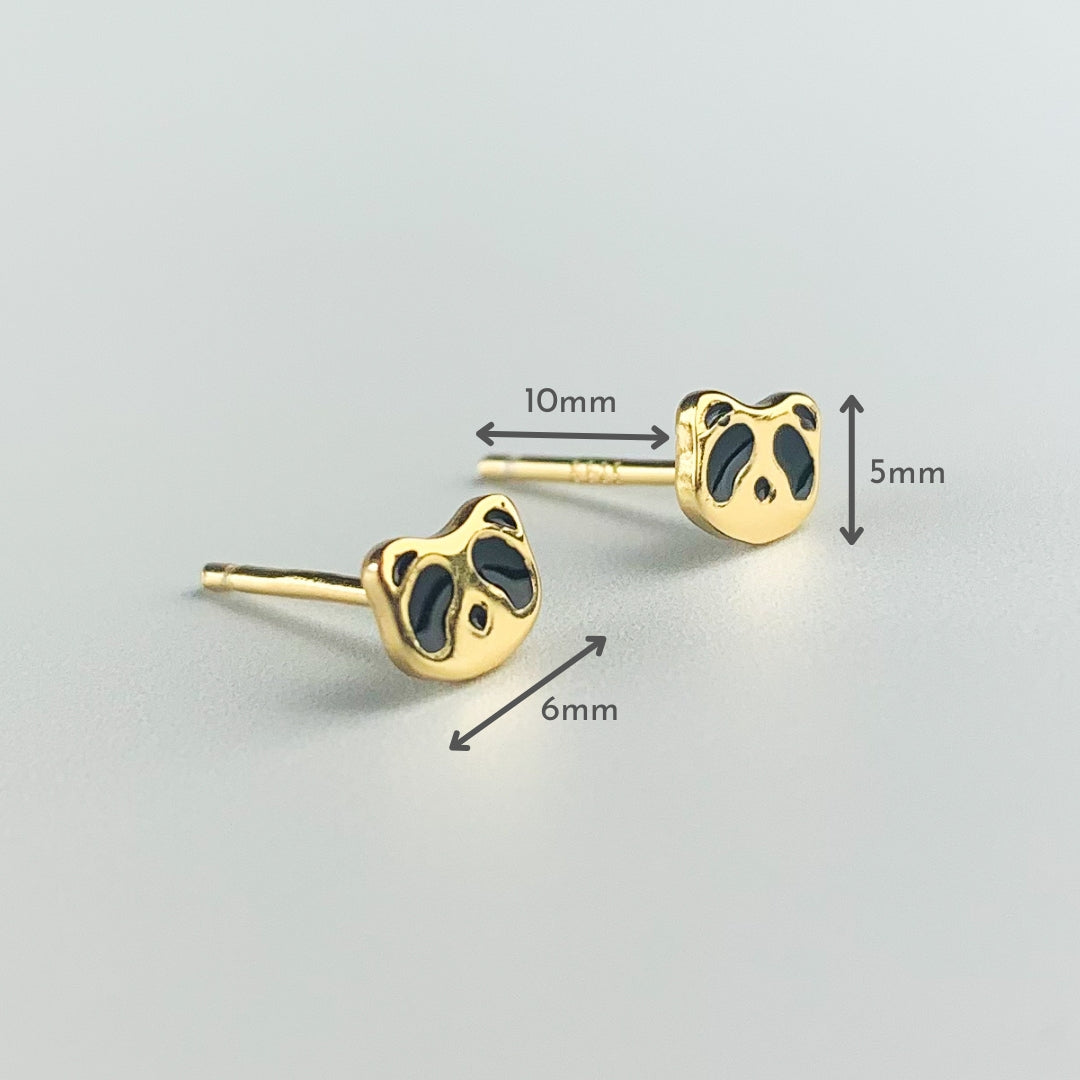 Tiny Racoon Stud Earrings