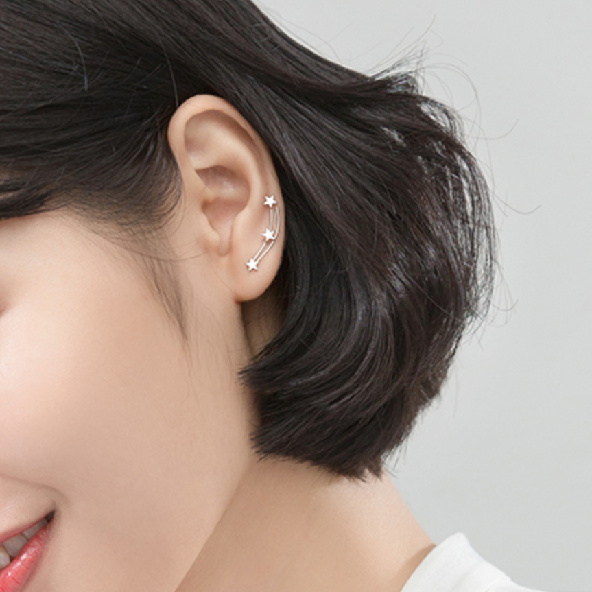 Shooting Star Ear Climber Earrings