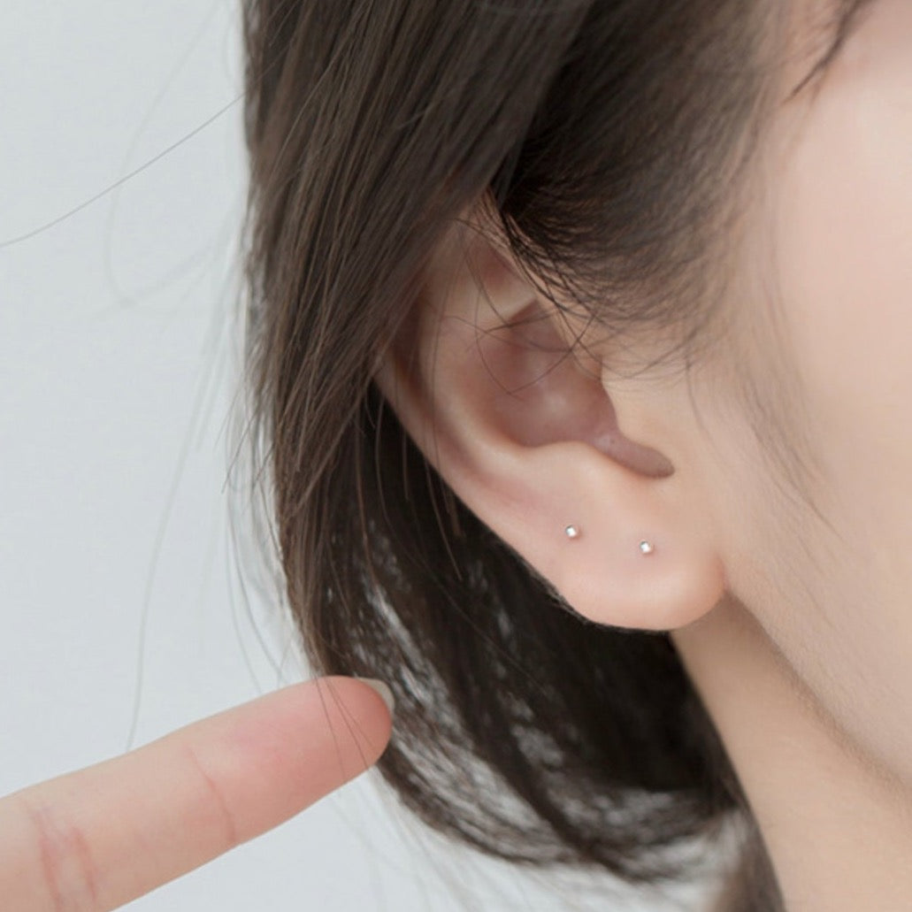 Tiny Ball Stud Earrings
