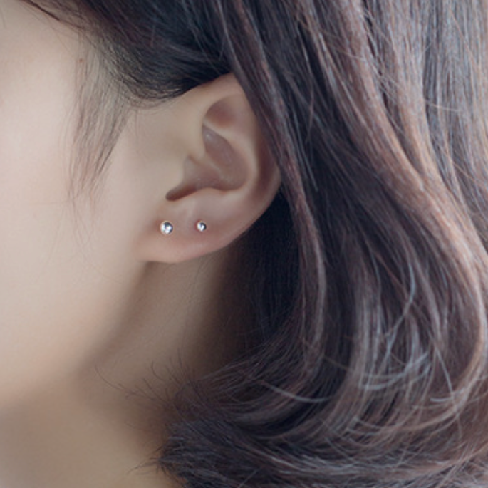 Simple Ball Stud Earrings