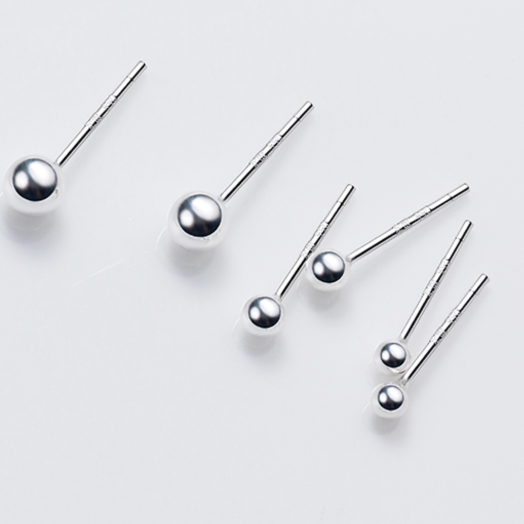Simple Ball Stud Earrings