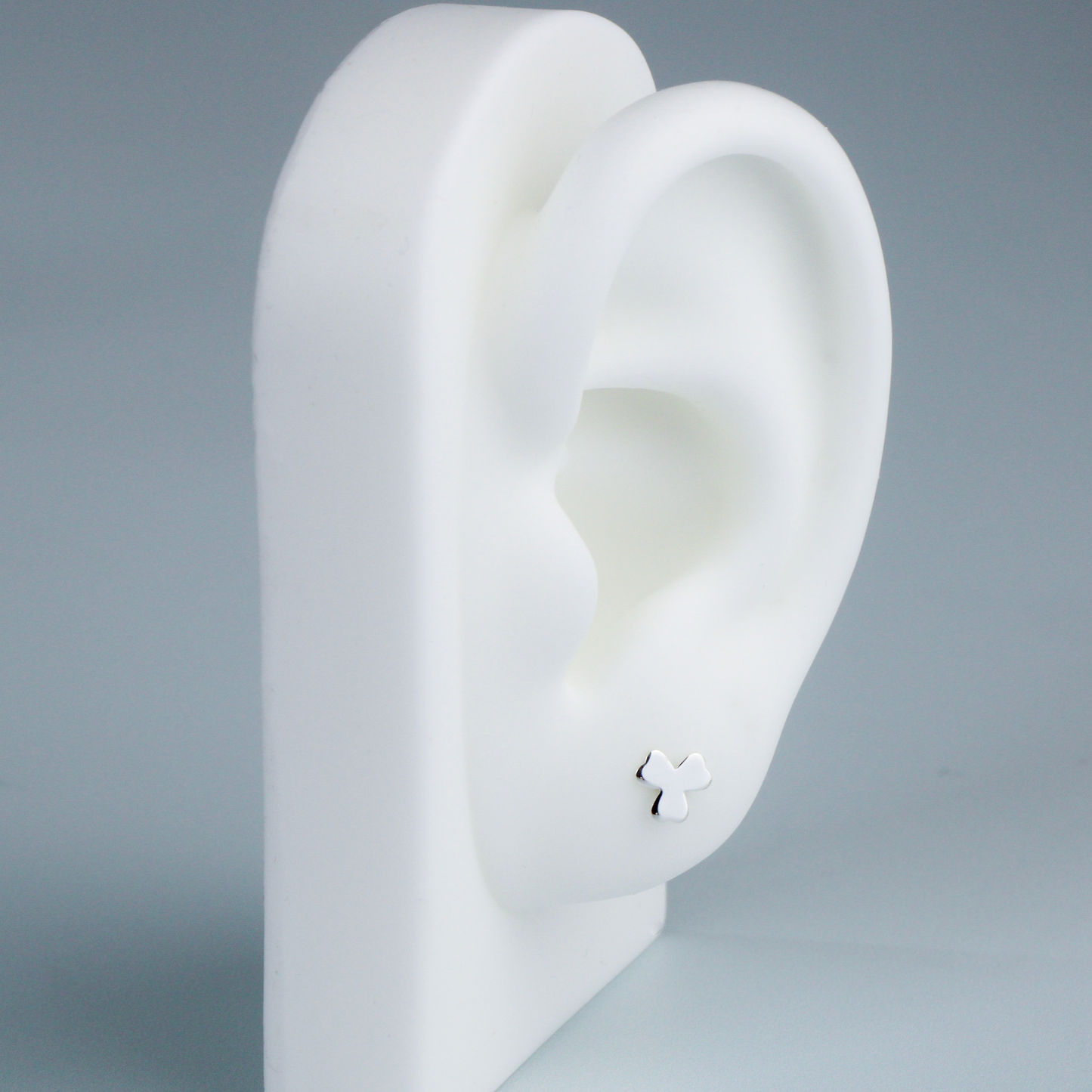 Minimalist Clover Stud Earrings