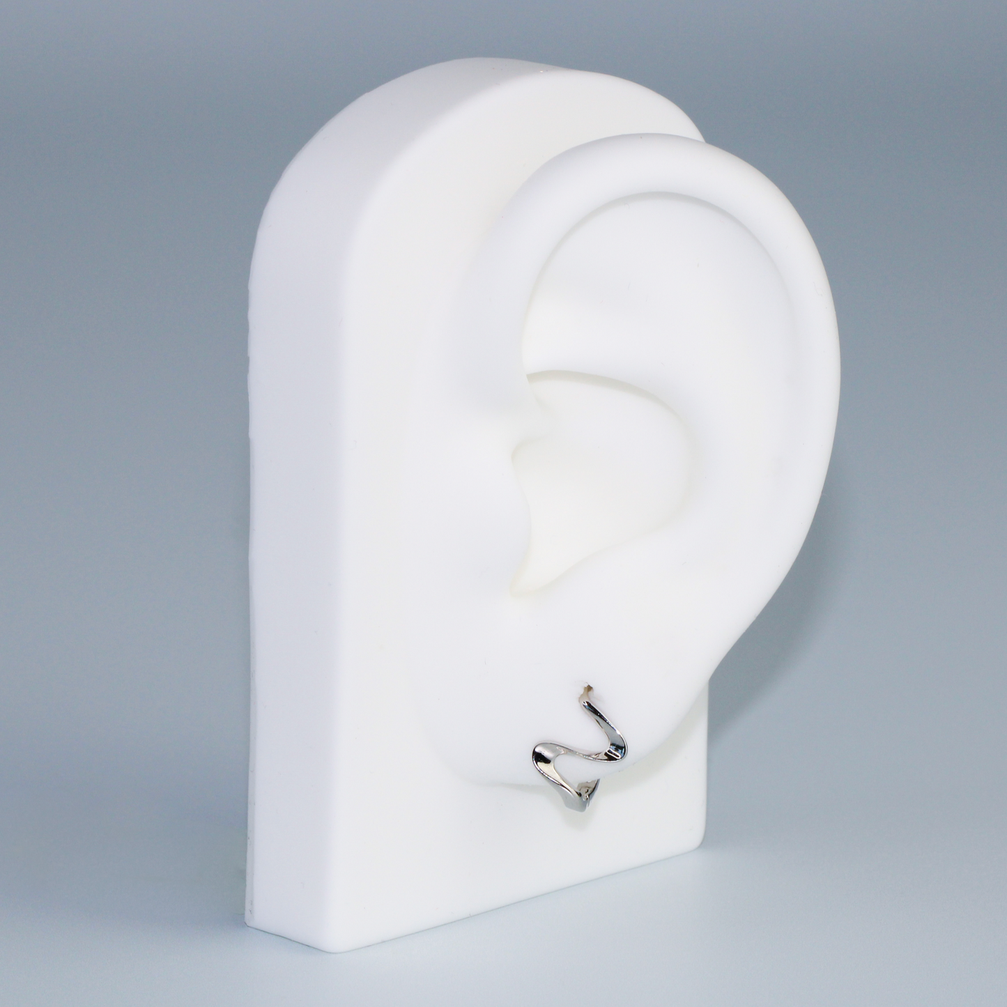 Wave Hoop Earrings