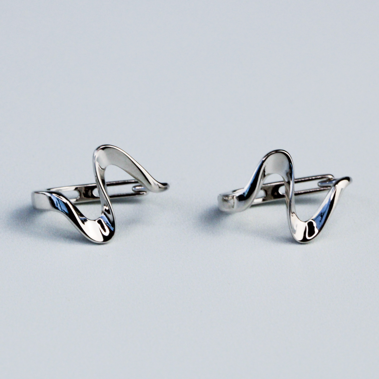 Wave Hoop Earrings