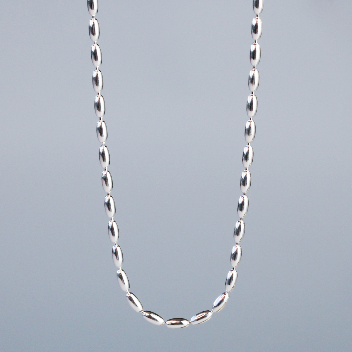 Oval Bead Chain Necklace