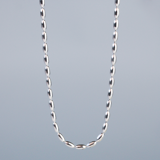 Oval Bead Chain Necklace