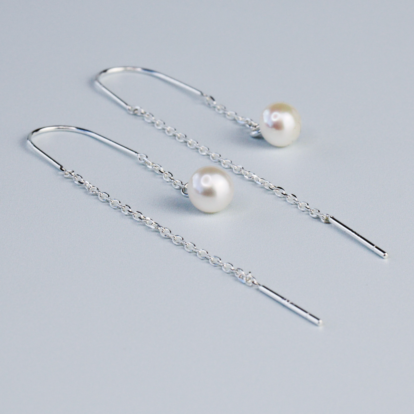 Pearl Threader Earrings
