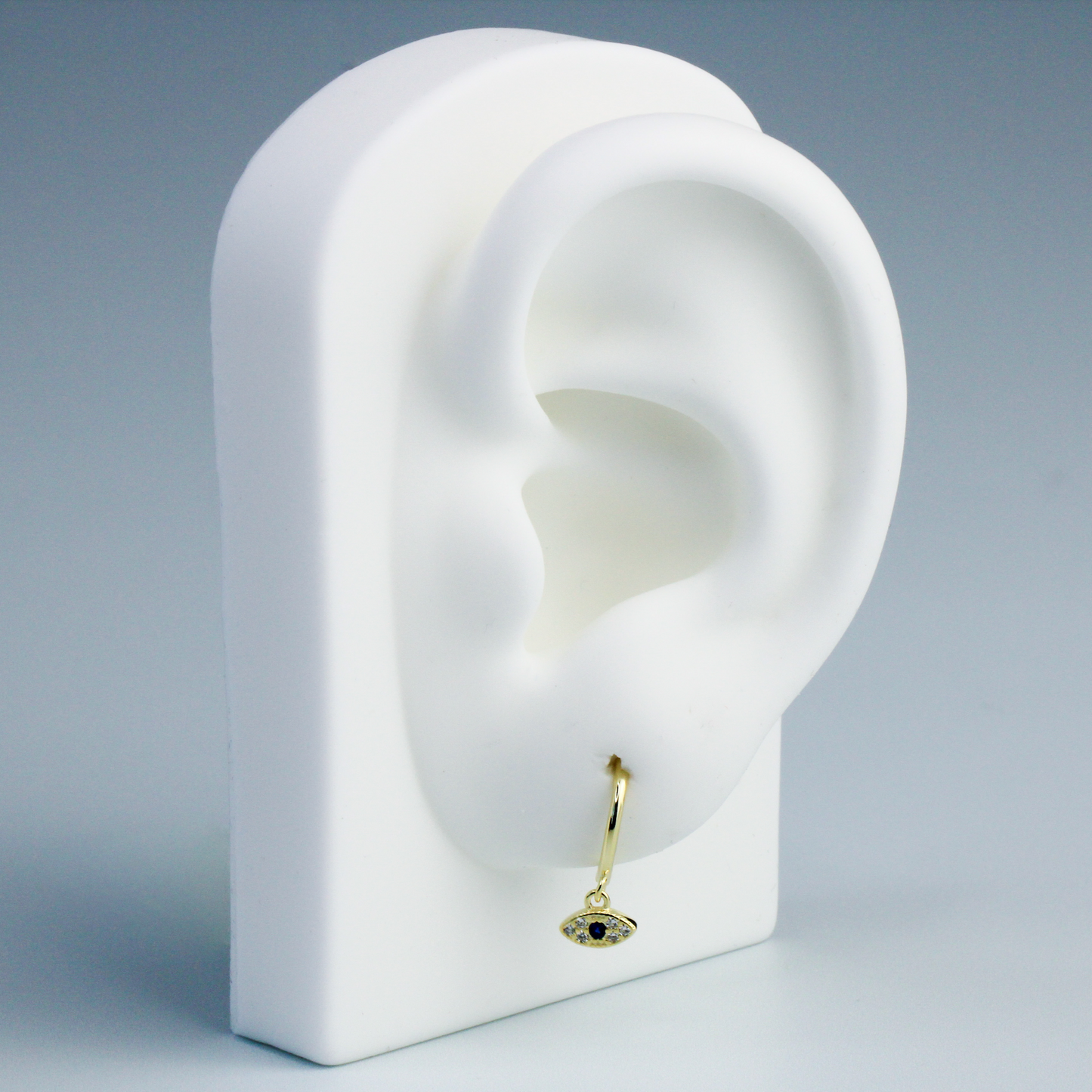 Eye Charm Hoop Earrings