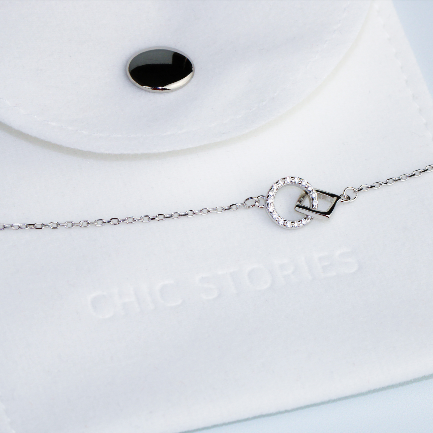 Interlocking Shapes Pendant Necklace