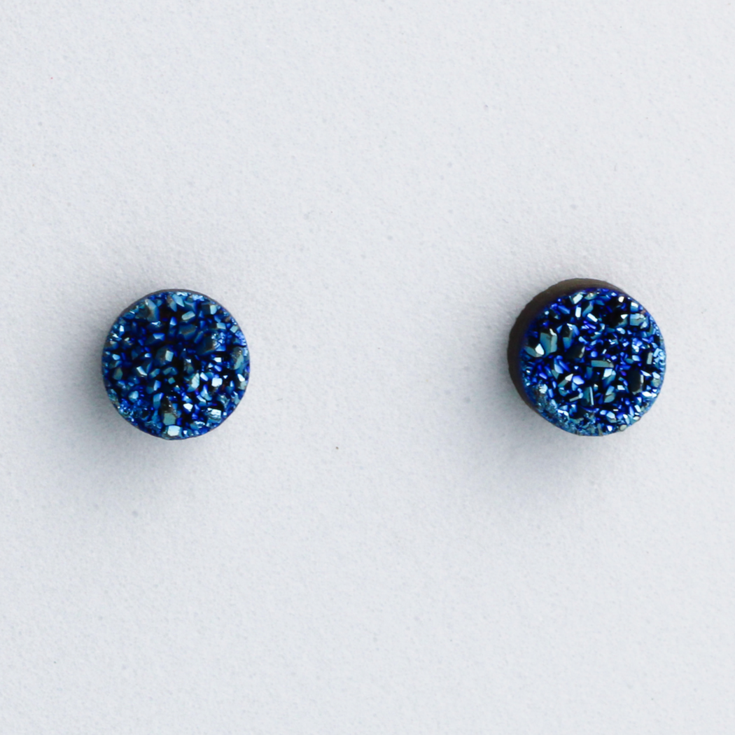 Geode Texture Stud Earrings
