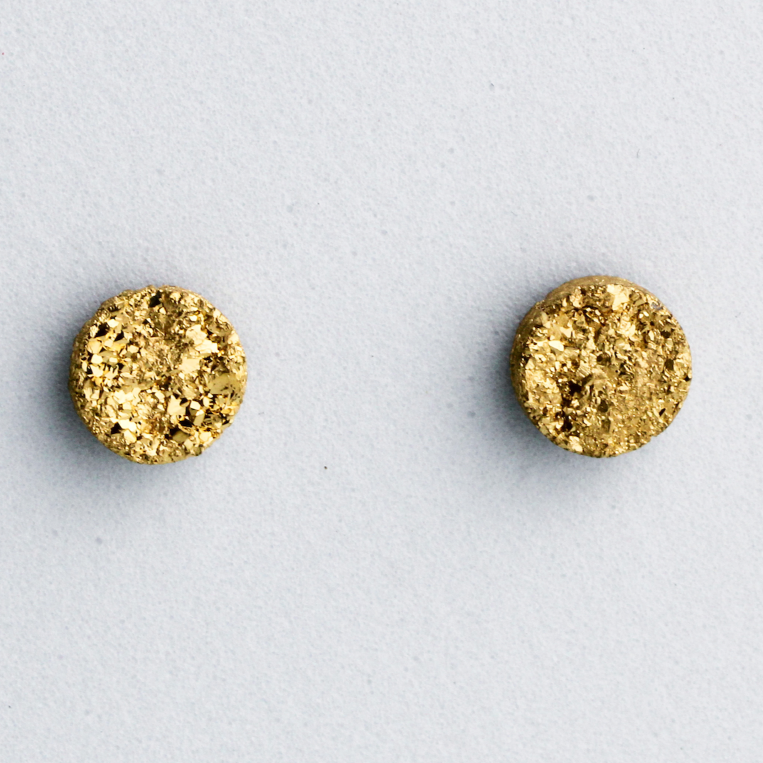 Geode Texture Stud Earrings