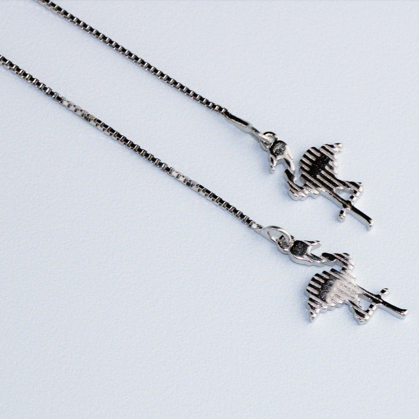 Sterling Silver Flamingo Threader Earrings