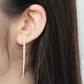 Circle Chain Loop Stud Earrings