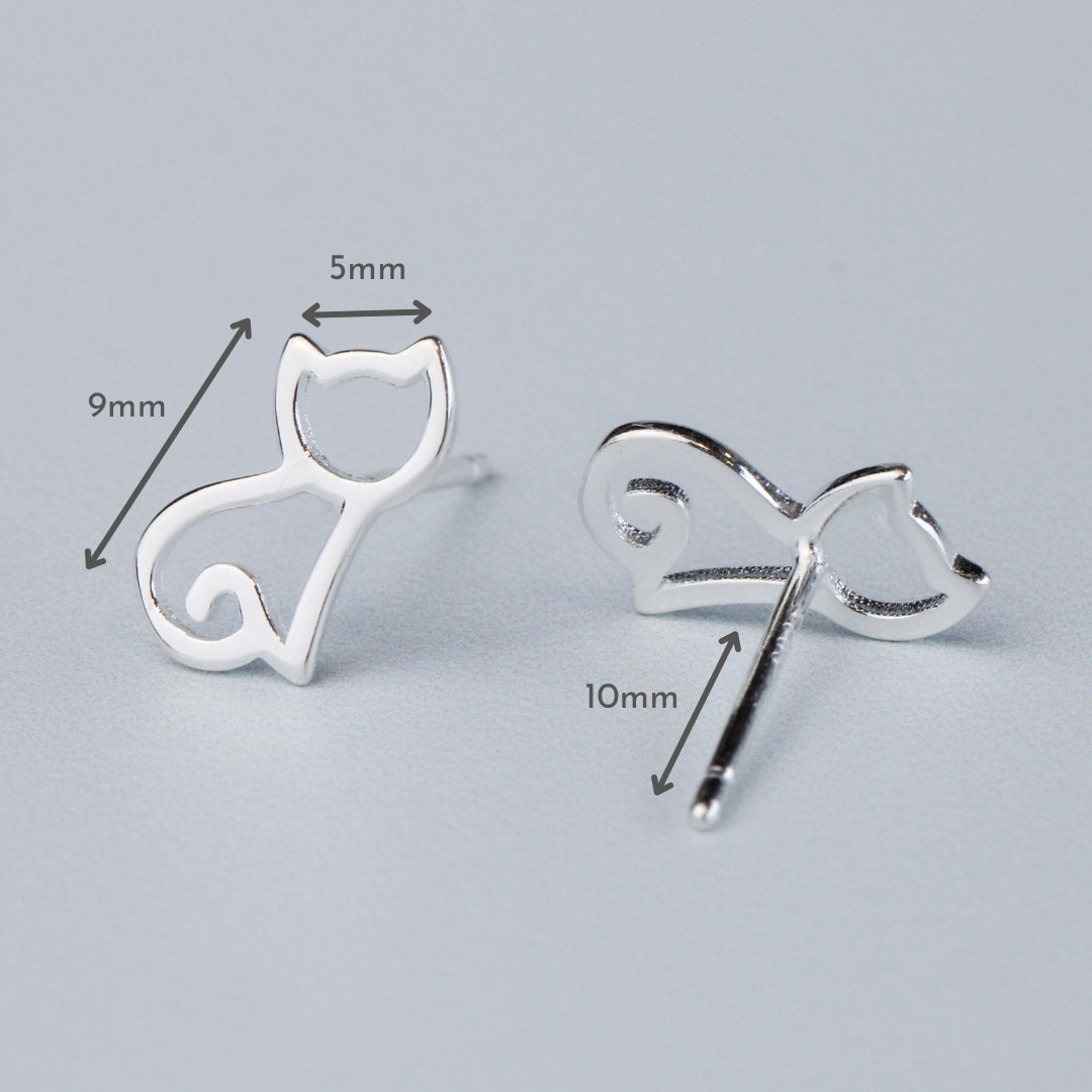 Minimalist Cat Earrings